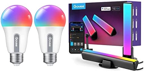Govee led Интелигентни електрически Крушки с камера, Комплект Осветление RGBIC Smart TV, Комплект Интелигентни електрически Крушки, RGBWW WiFi, Bluetooth, Променящи Цвета на електрич?
