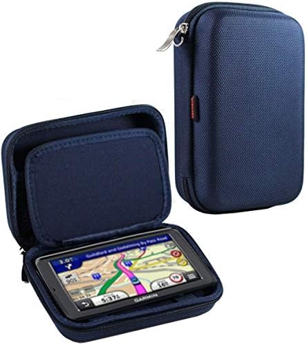 Navitech син твърд калъф за носене за GPS, съвместима със система Jimwey GPS за автомобил камион 5 инча