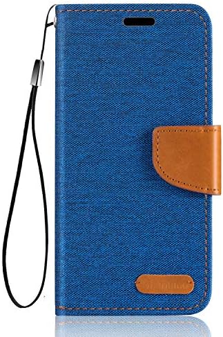 Калъф Huawei Капитан 9 от оксфордской на кожата, една чанта-портфейл с мека задния капак от TPU, панти калъф в магнит за Huawei Капитан 9