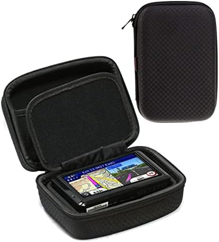 Navitech Черен Твърд калъф за носене GPS, който е Съвместим с Garmin NUVI Широкоекранен 265 W GPS сателитна навигация GPS