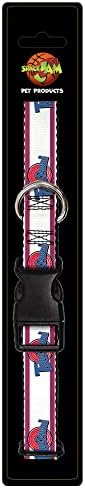 Пластмасов нашийник за кучета с цип Клипсой С Логото на Space Jam Tune Squad Райе Бяло, Червено, Синьо от 11