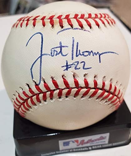 Официален представител на Американската лига бейзбол Джъстин Томпсън с Автограф - Бейзболни топки С Автографи
