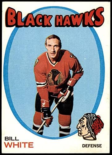 1971 Топпс 11 Бил Уайт Чикаго Блекхоукс (хокейна карта) в Ню Йорк Блекхоукс