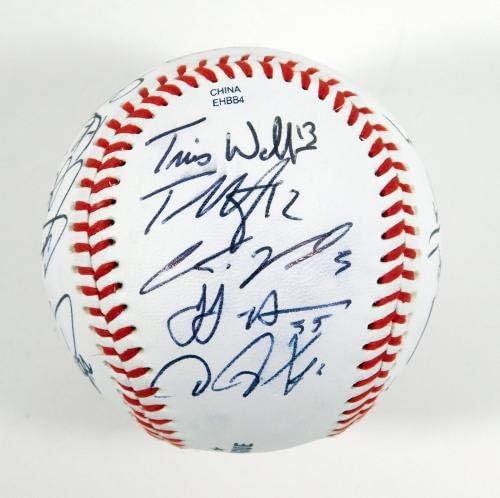 2012 Екип Луисвил Бэтс Подписа Договор с Международната лига бейзбол 19 Авто 201725 - Бейзболни топки С автографи