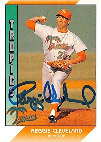 Склад на автографи 586999 Бейзболна картичка с автограф на Реджи Кливланд - 1991 Тихоокеанския Висша лига -
