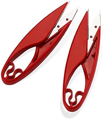 Ножици за Бродерия KRIVS Подобрени Ножици За Шиене с Пластмасова Дръжка, Ножици За Прежди, Конци, Машина За Бродерия на кръстат бод, под Формата на Нож, за да проверите