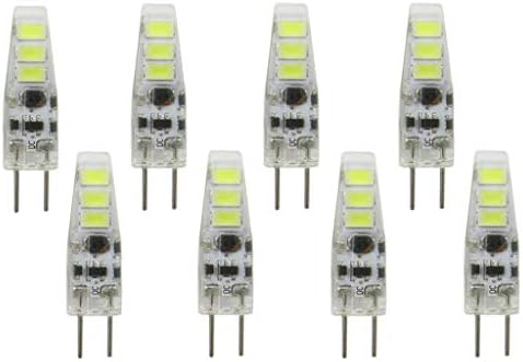 Led лампи G4 G4 с двухконтактным основание 0,5 W (еквивалентен на халогенна лампа с мощност 5 Вата), Студено-бели