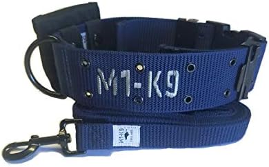Тактически Нашийник за кучета M1-K9, униформи, Голяма Порода, 6 фута. Каишка и чанта за принадлежности (Gen.
