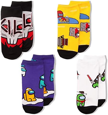 Слот чорапи moriso (4 двойки) От Памук с Анимационни Шарени, Сладки, Забавни, Меки и Удобни Продукти, Подаръци