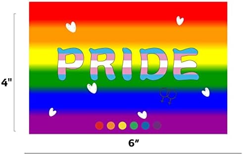 2 Снимка Гордост Дъга ЛГБТК Стикер върху Бронята на Стикер, В Розово Ивица от Равенството на Лесбийки, Гей,