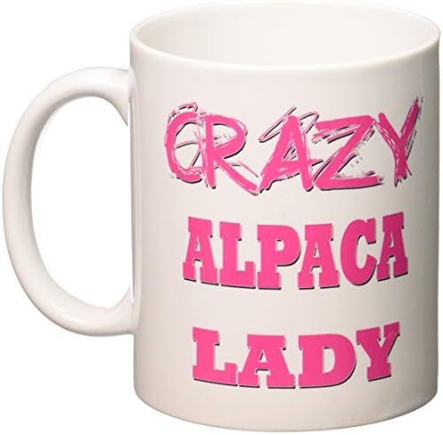 Керамична чаша 3dRose Crazy Alpaca Lady, 11 грама