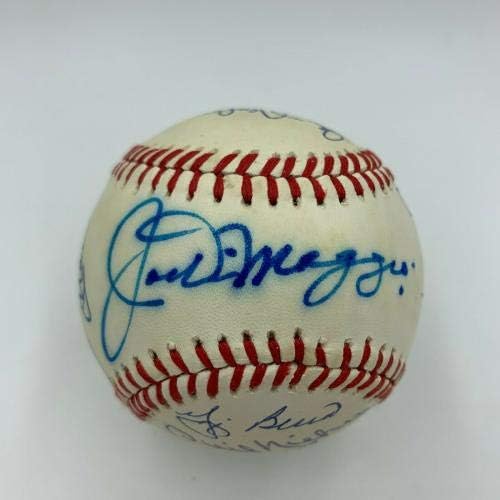 Мики Мэнтл Джо Ди Маджо Легенди на Ню Йорк Янкис КОПИТО подписа Договор с JSA по бейзбол - Бейзболни топки с