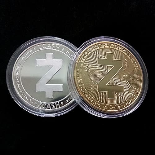2 елемента Голяма Z Монета сребърно покритие Big Z Zero Coin Физическа Монета Виртуална Монета Криптовалюта