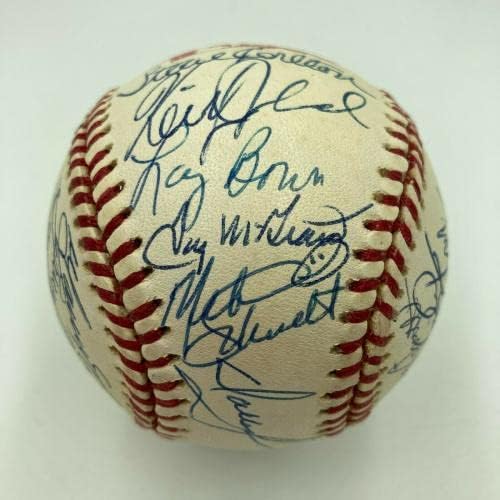 Най-добрите шампиони на Световните серии Филаделфия Филис 1980 г., по бейзбол с автографи на PSA - Бейзболни