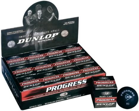 Топка за скуош Dunlop Progress Кутия за игра на скуош 12