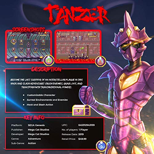 Tanzer - Официалната видео игра Mega Cat Studios за the Genesis [видео игра]