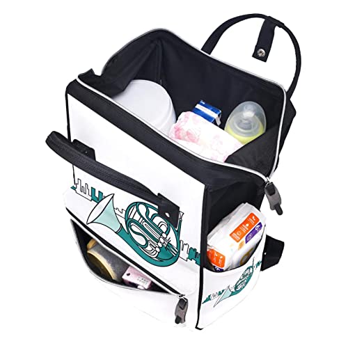 Чанта за бебешки Пелени, Музикална Чанта за Пелени с Голям Капацитет за бременни, Чанта за Книги за Възрастни