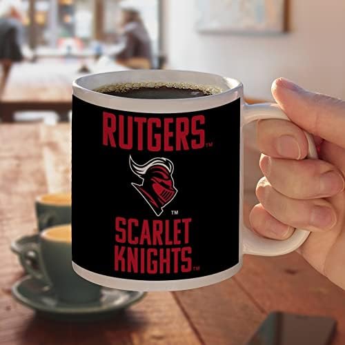ГРАФИКА И МНОГО ДРУГИ, Керамични Кафеена Чаша Rutgers University Scarlet Knights, Нови Подаръчни Чаши за кафе,