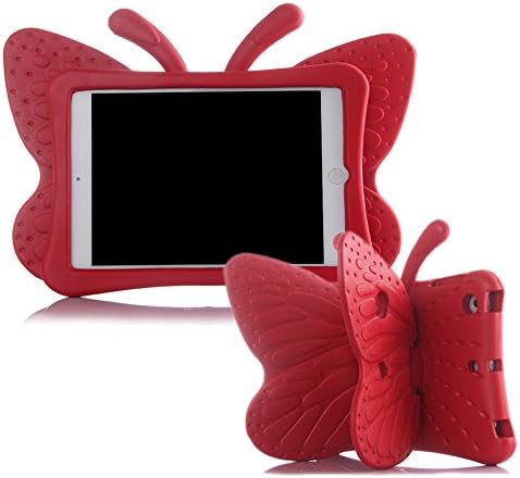 Калъф за Kindle Fire HD 10/10 Plus (11-то поколение, 2021), детски Лек калъф за сладка пеперуда от ударопрочной пяна EVA Серия Kickstand за таблети на Kindle Fire HD 10/10 Plus 10.1 инча (лилав)