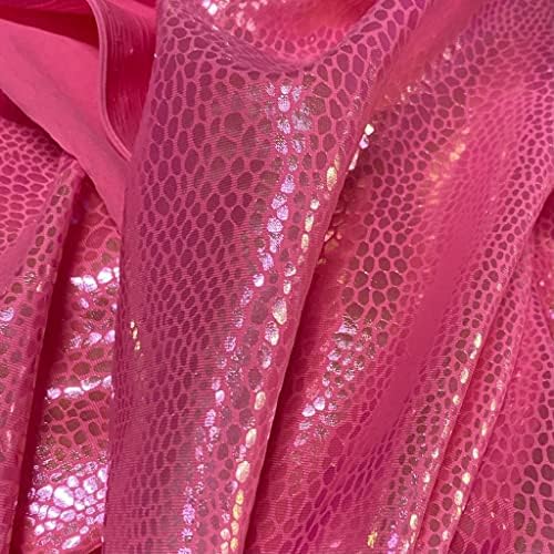 Доставка от Ню Йорк/Кърпа за бански костюми с домашен Любимец принтом, Розова Змия Металик/Найлон от Ликра,