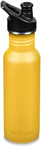 Бутилка за вода Klean Kanteen Classic Тесен 18 грама от Неръждаема Стомана със Спортен капак - Old Gold
