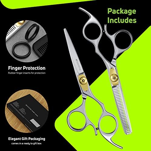 Suvorna 5,5 Ножица за подстригване, набор от филировочных ножици, професионален набор от ножици за коса, фризьорски аксесоари, ножици за филировки коса, фризьорски аксе?