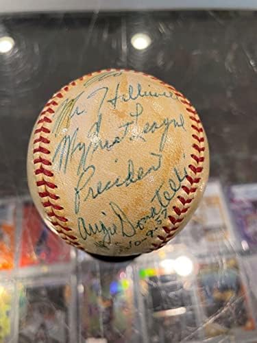 1957 Съдия Mlb Oig Донателли, Официален представител на Jsa по бейзбол в Харридже, подписано на Сингъл - Бейзболни топки с автографи