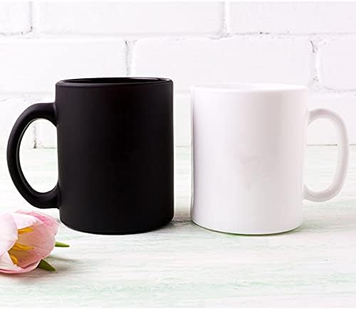 Сив Гранит - Прекрасен чай Или Смъртоносна отрова, Реколта Керамична чаша за кафе Чичо в Ретро стил (Черна, 11 унции) VH9A