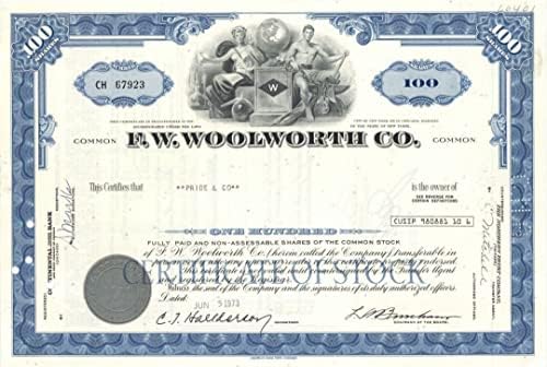 F. W. Woolworth Co. - Известен универсален магазин - woolworth - Сертификат на промоции