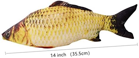 Изкуствена Риба -14 инча - Реалистична Фалшива Риба - Най-красивата и Истинска рибата Е идеална, Дразнящая играчка