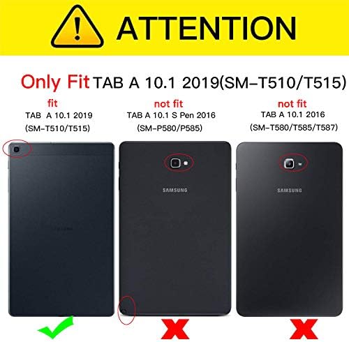 Калъф UUCOVERS за Samsung Galaxy Tab 10.1-инчов таблет 2019 (SM-T510/T515/T517), Ретро, с Отпечатан във формата