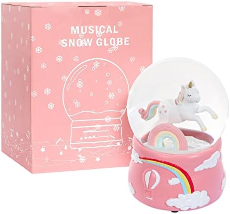Снежни топки с Единорогом за деца, часовников механизъм на Снежната топка за момичета, Музикален Снежна Топка
