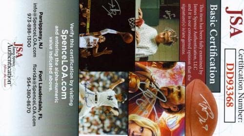 Лесин Маккой Фьючер КОПИТО Подписа футболен снимка 8x10 с JSA COA - Снимки NFL с автограф