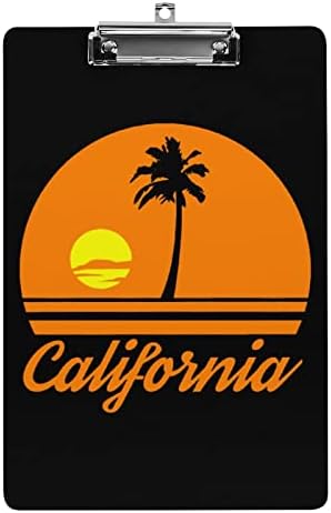 Палма Калифорнийския плаж Пластмасов държач за кламери с клипс с нисък профил за медицински сестри, студенти