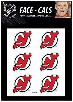 Татуировки на лицето WinCraft NHL New Jersey Devils, Цветовете на отбора, Един Размер