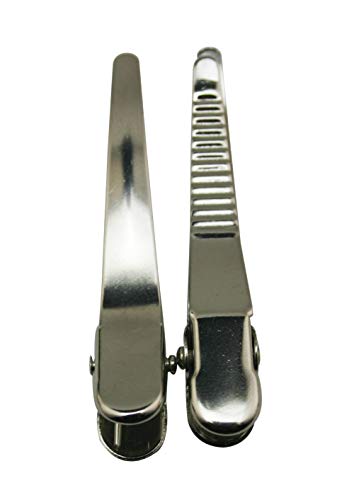 Скоба за патешко човката Fenggtonqii Сребрист цвят Дължина 60 мм без зъби, Опаковка от 10 броя