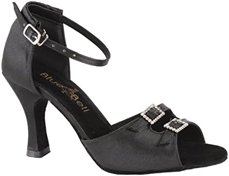 Обувки със звънци Ръчно изработени, Женски Танцови обувки за състезания по Система за латино салса-Mary - Ток