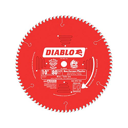 Diablo D1080N 10 80T Маса за рязане на цветни метали и пластмаса Diablo/Рязане/Пълзяща с натрупване митра видял