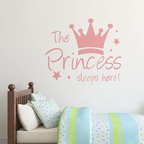 Подвижни Стенни Стикер Принцеса под формата на Короната, Стенни Стикер, Интериор на Спални за Момичета, Художествена