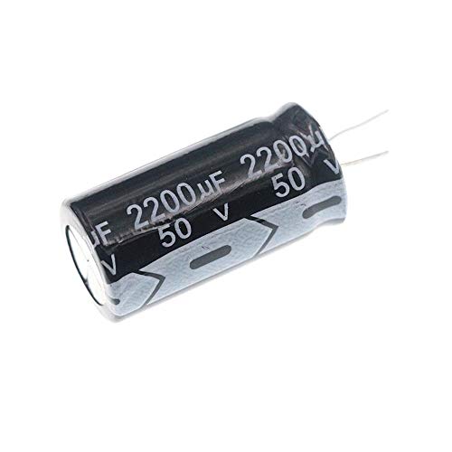 (Опаковка от 5 бр.) Кондензатор 2200 icf 50, Алуминиеви Електролитни Кондензатори PoiLee 2200 icf 50 В 16x30