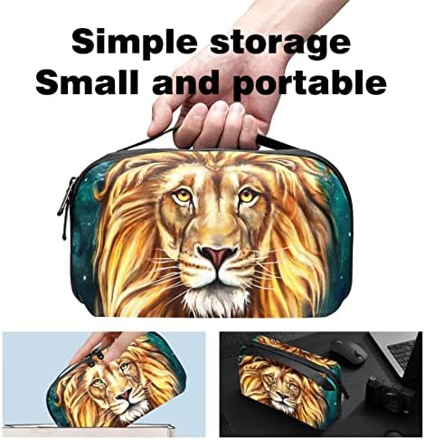 Електронен органайзер за пътуване, преносима техническа чанта, Калъф за електронни аксесоари, водоустойчив кабел калъф за зарядното устройство Power Bank USB, SD Card слуша
