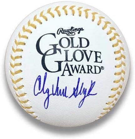 Бейзболна Златната Ръкавица на MLB с Автограф от Анди Ван Слайка - Ръкавици MLB с Автограф