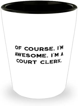 Секретар на специалния съд, разбира се, аз съм Невероятна. Аз секретар на съда, Забавна Выпускная Чаша За колегите.