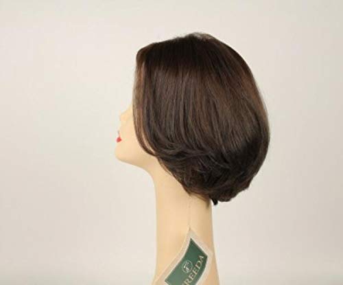 Европейският перука от човешка коса Freeda - Dorothy Тъмно Кафяво Многопосочен Топ от кожа Размер M