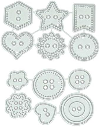 Метални Печати във формата на Копчета, Режещи Печати за украса за Картички, Печати за Подпечатване за Scrapbooking,