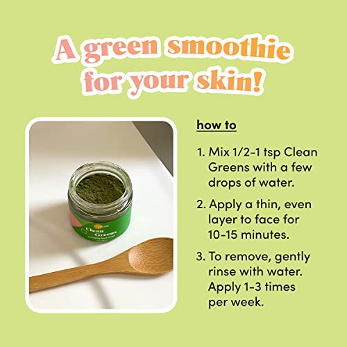 Суперпродуктовая маска за лице Golde Clean Greens - зелени коктейл – суперхрани – Хлорела - спирулина пречиства