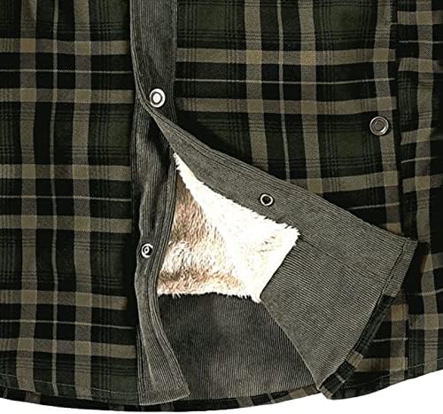 Мъжки Каре Риза с качулка на лигавицата на шерпи, Ежедневното Флисовое Фланелевое Палто с качулка, Топло Дебела