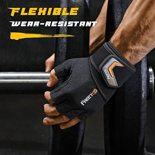 Спортни ръкавици FREETOO за мъже и жени, Ръкавици за вдигане на тежести с подкрепата на китките, спортни ръкавици