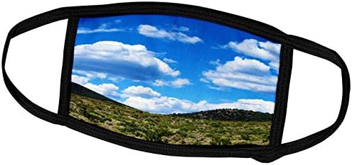 3D Фотография Роуза Джоса - Пейзаж Pine Valley - Пейзаж в Pine Valley, щата Юта, с облаците и хълма - Маска за лице (fm_252031_1)