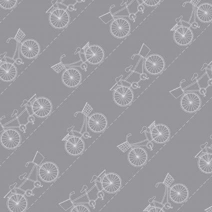 Ретро бордвок - Велосипеди сиво - Maywood Studio - 714329795348 - MAS9716-Ks